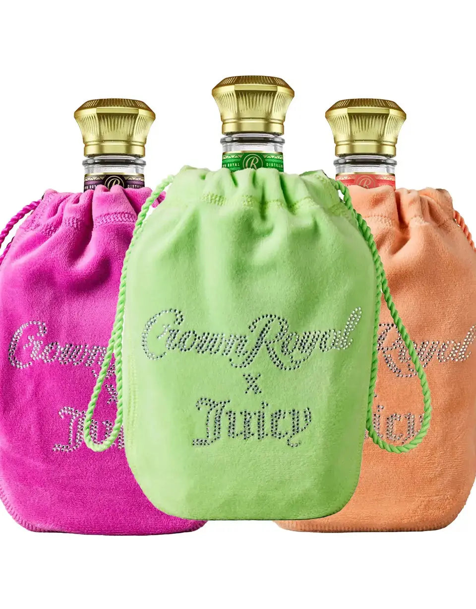 Crown Royal x Juicy Couture Blackberry, Peach & Regal Apple 3-Pack Collector's Bundle