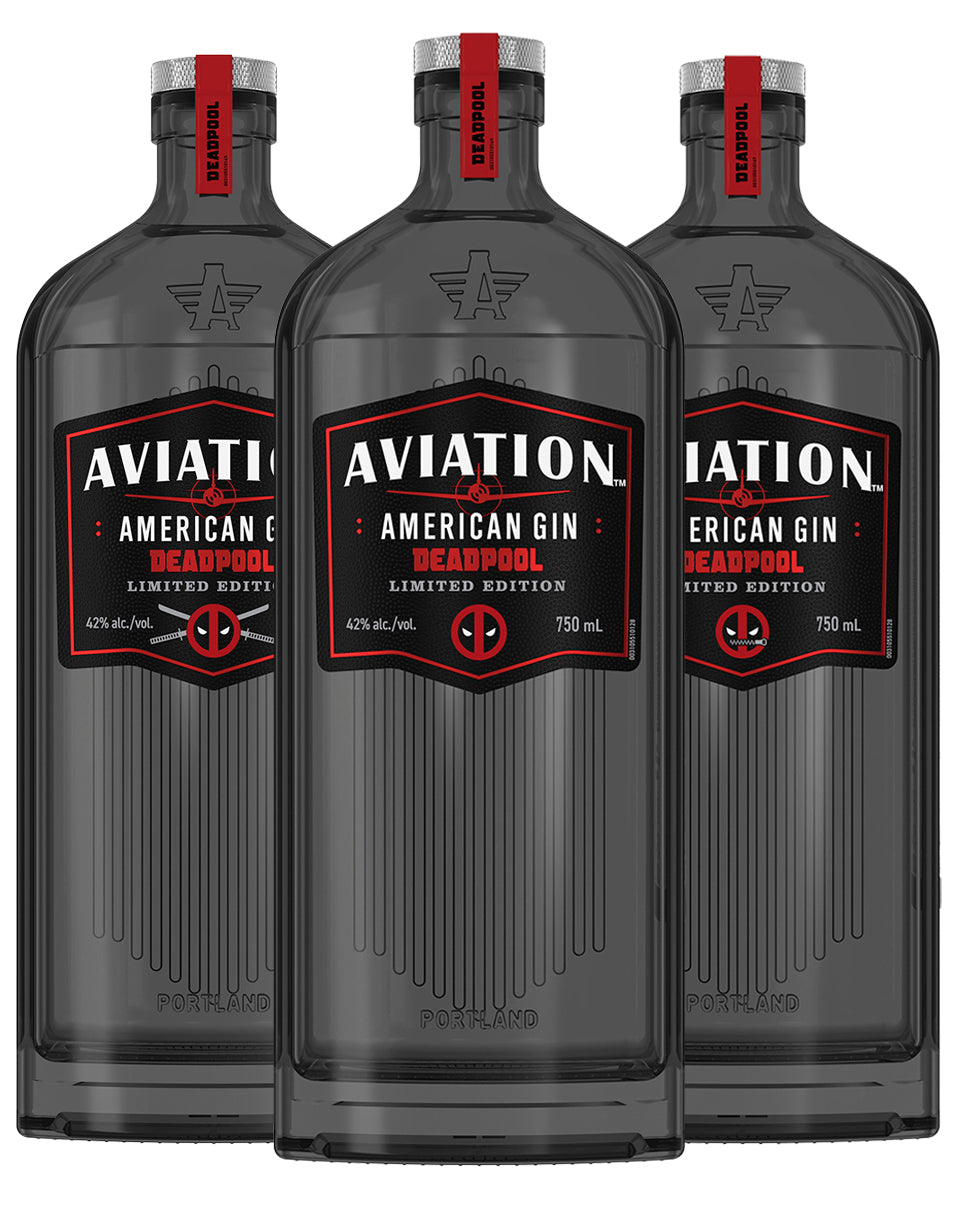 Aviation Gin Deapool Edition 3-Pack Aviation