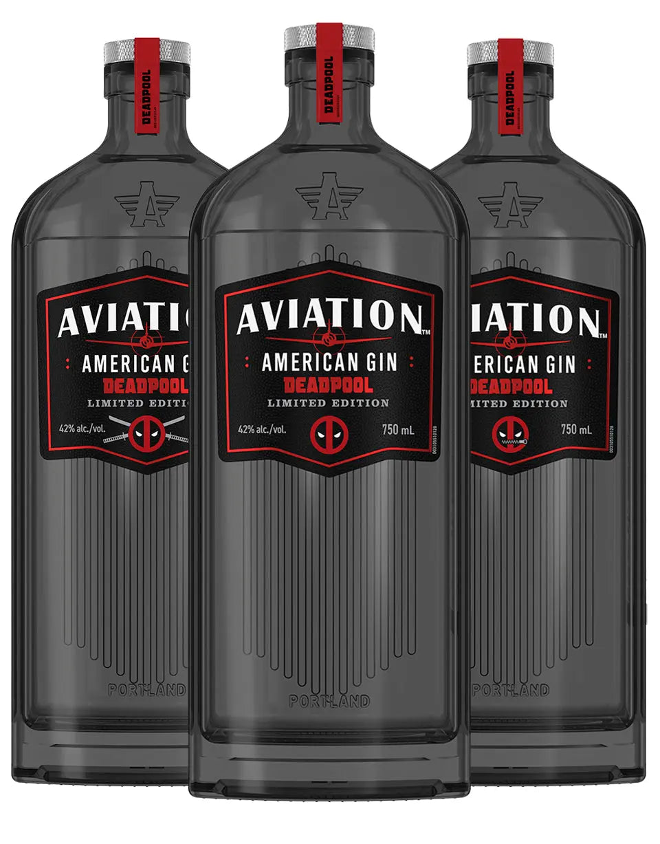 Aviation Gin Deapool Edition 3-Pack Aviation