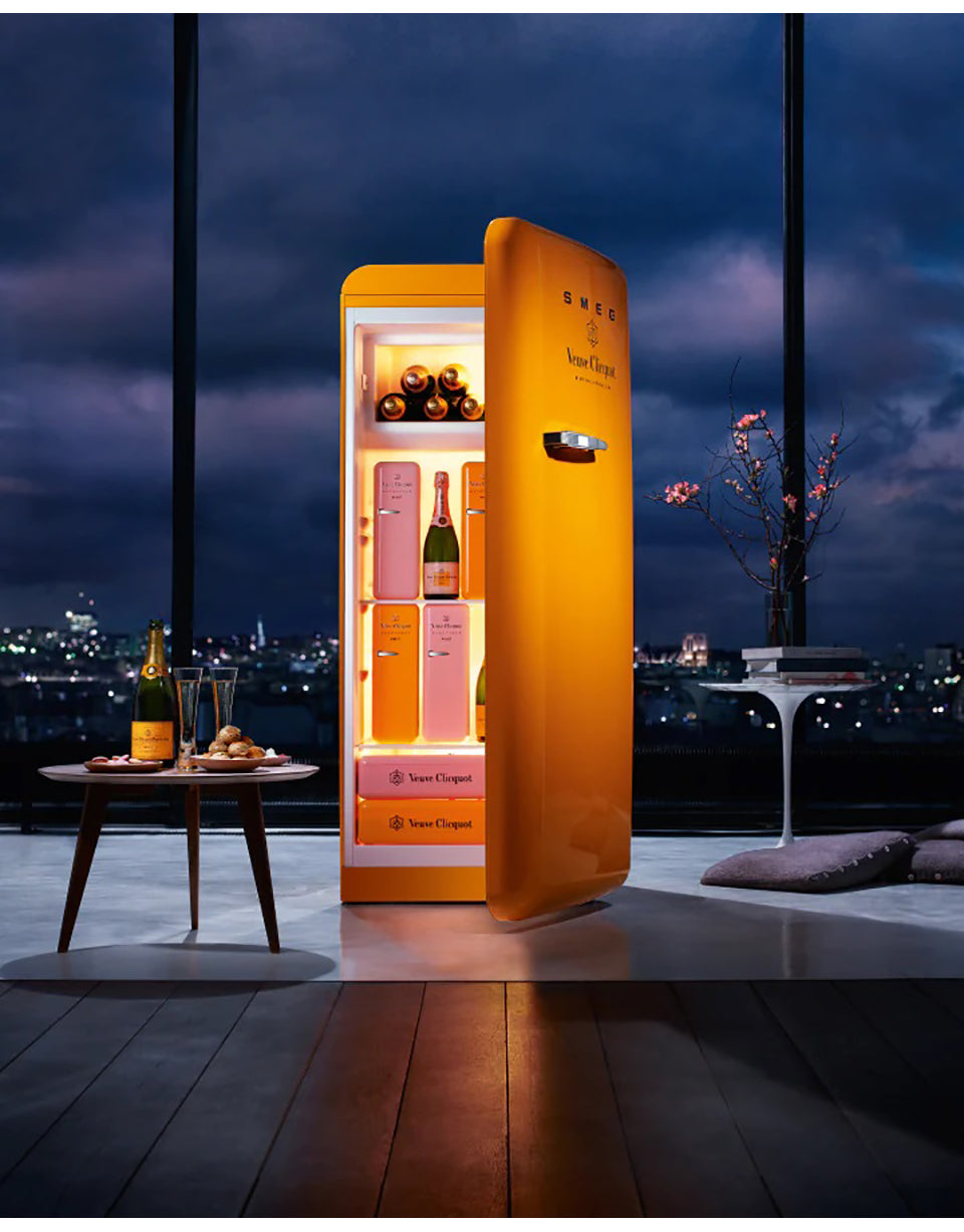 Veuve Clicquot Rosé SMEG Fridge Champagne Veuve