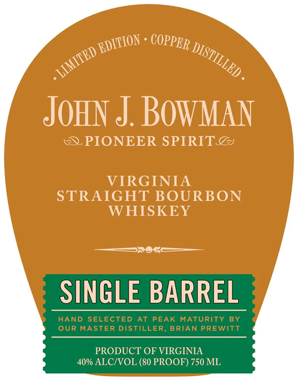 Buy John J. Bowman Single Barrel Virginia Bourbon