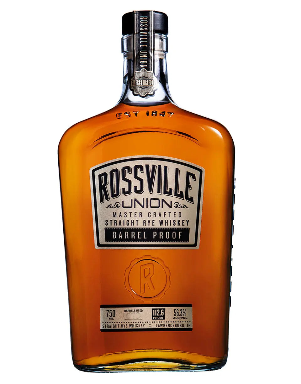 Rossville Union Barrel Proof Straight Rye Whiskey