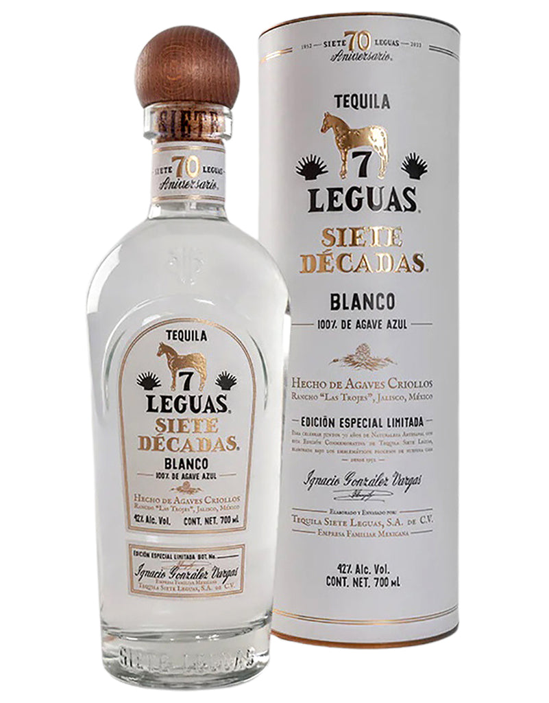 Buy Siete Leguas Siete Décadas Blanco Tequila