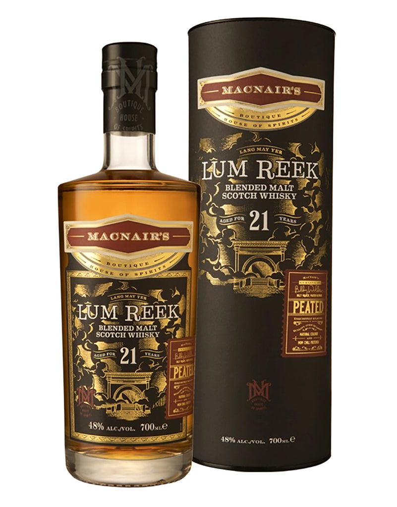 Buy MacNair's Lum Reek 21 Year Old Peated Blended Malt Scotch Whisky