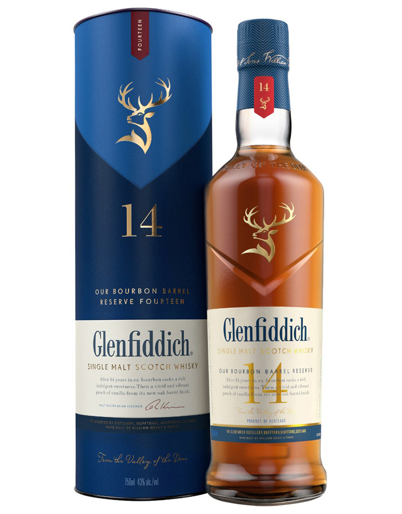 Glenfiddich Bourbon Barrel Reserve 14 Year Old Scotch Whisky