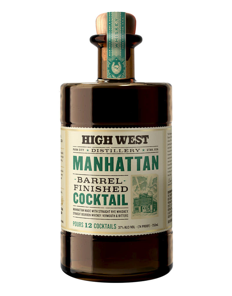 High West Barrel Finished Manhattan Cocktail