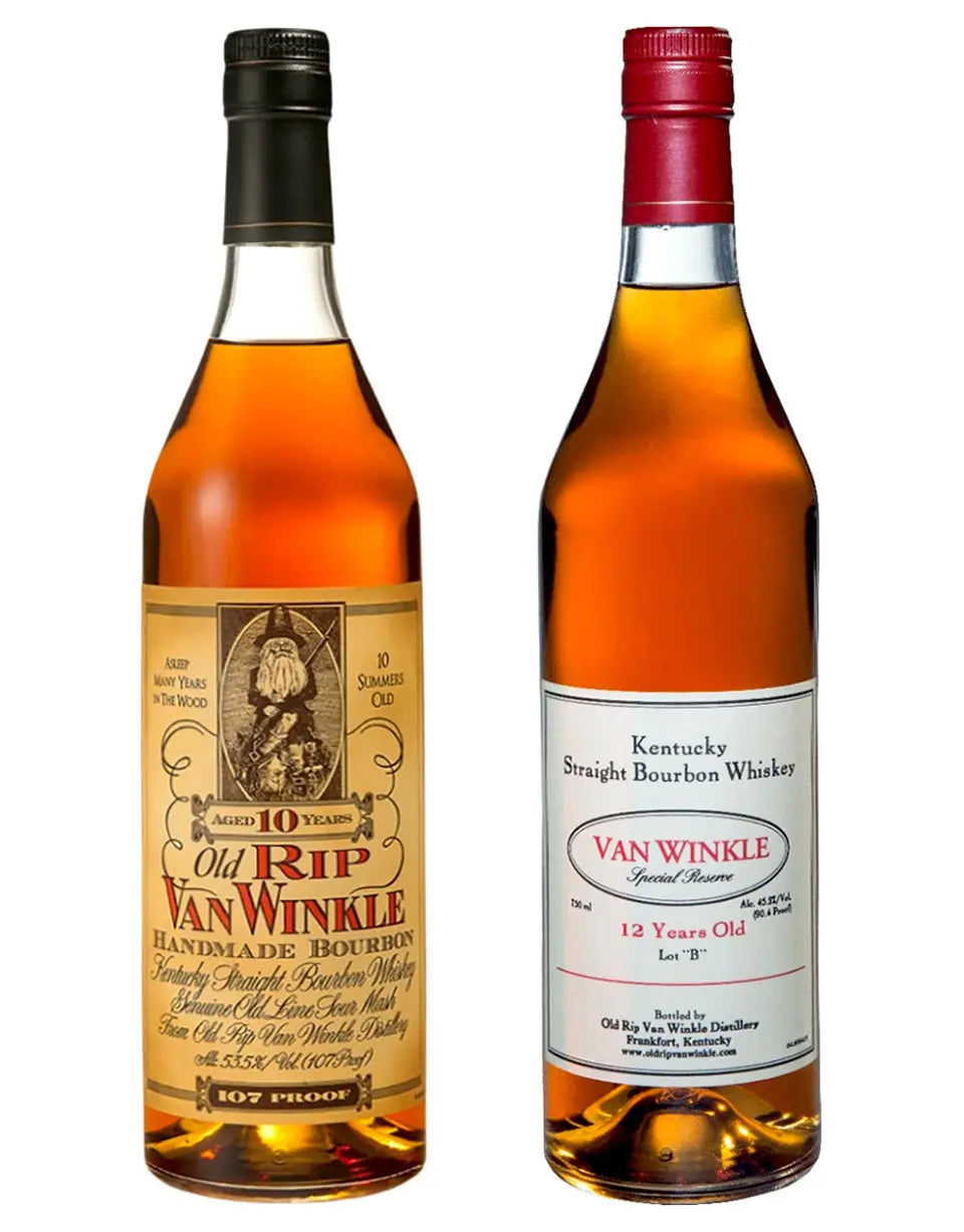 Old Rip Van Winkle 10 Year - Van Winkle 12 Year Lot B - 2 Pack Bundle Pappy Van Winkle